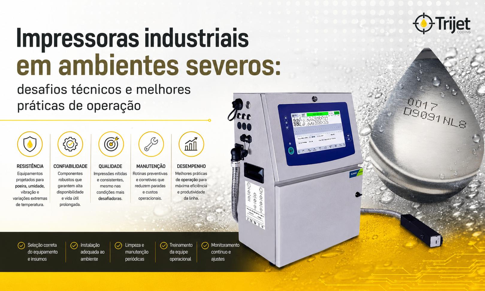 Impressoras industriais em ambientes severos