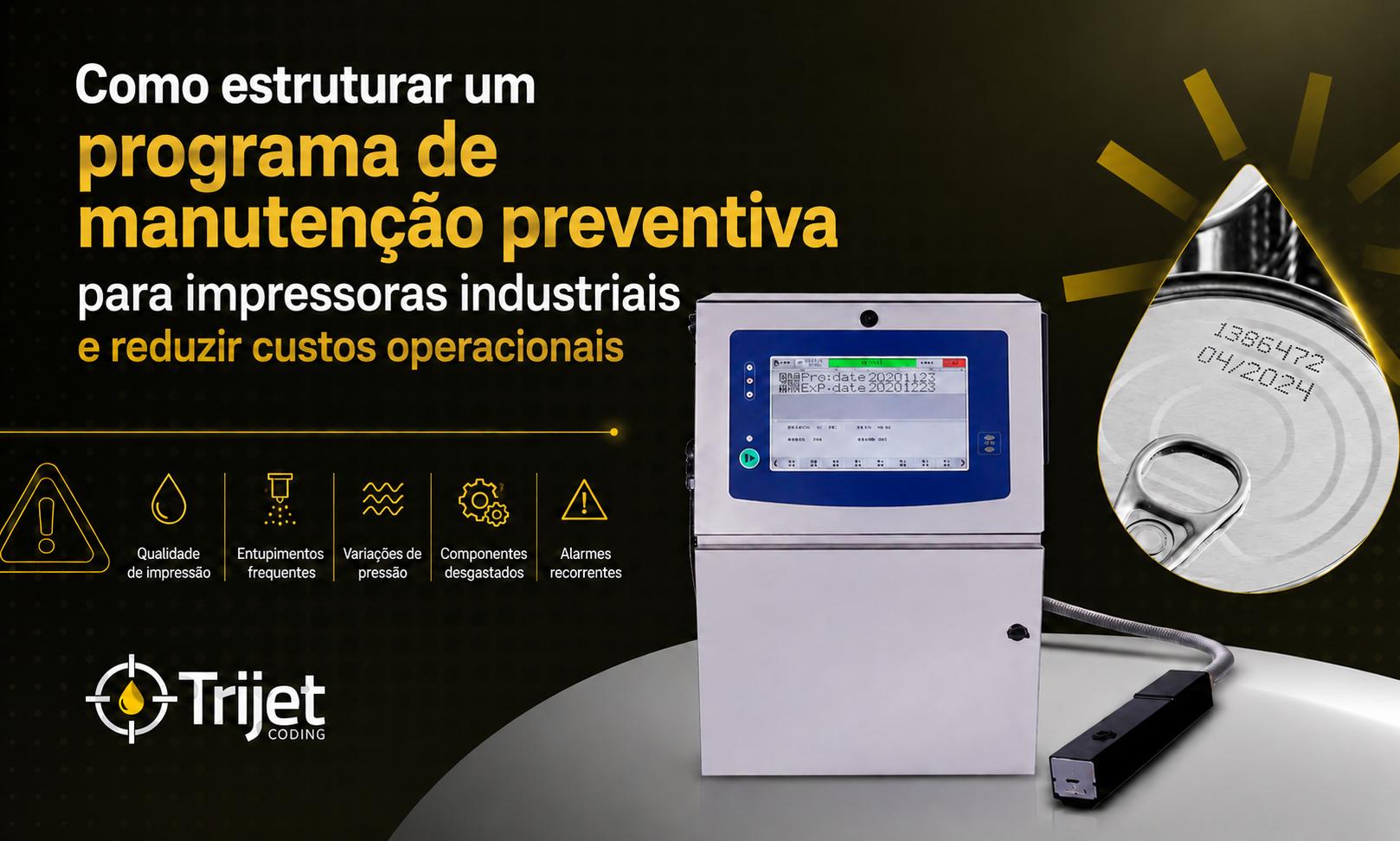manutenção preventiva para impressoras industriais