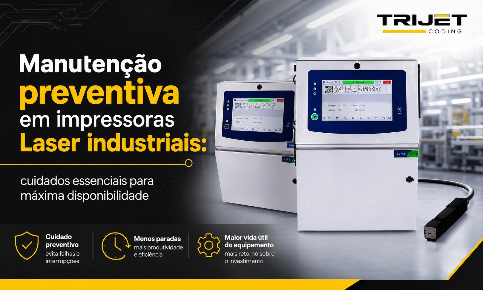 Manutenção preventiva em impressoras Laser industriais